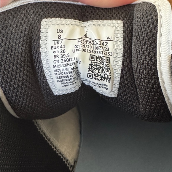 Nike Air Jordan 1 LowWhite Blue Grey Brown Leather - Picture 4 of 4